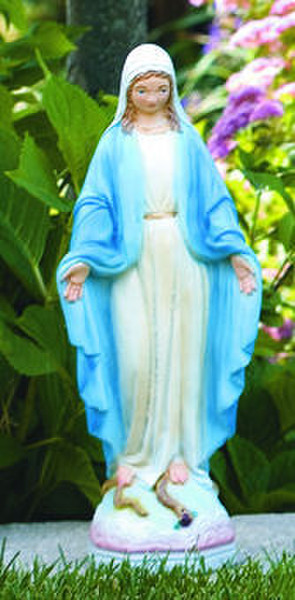 Blessed Mother Mary Sculpture Colored